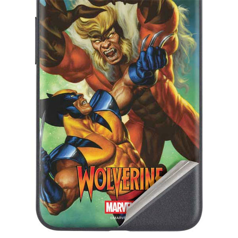 Marvel X-Men Wolverine Vs Sabretooth Google Pixel 4a 5G Skin
